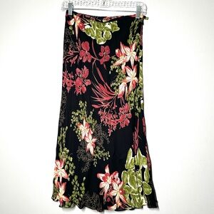 Vintage Barami Floral Maxi Skirt Rare